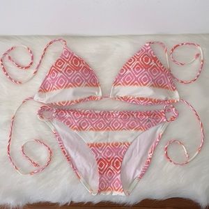 Colorful Triangle Tribal Pattern Bikini